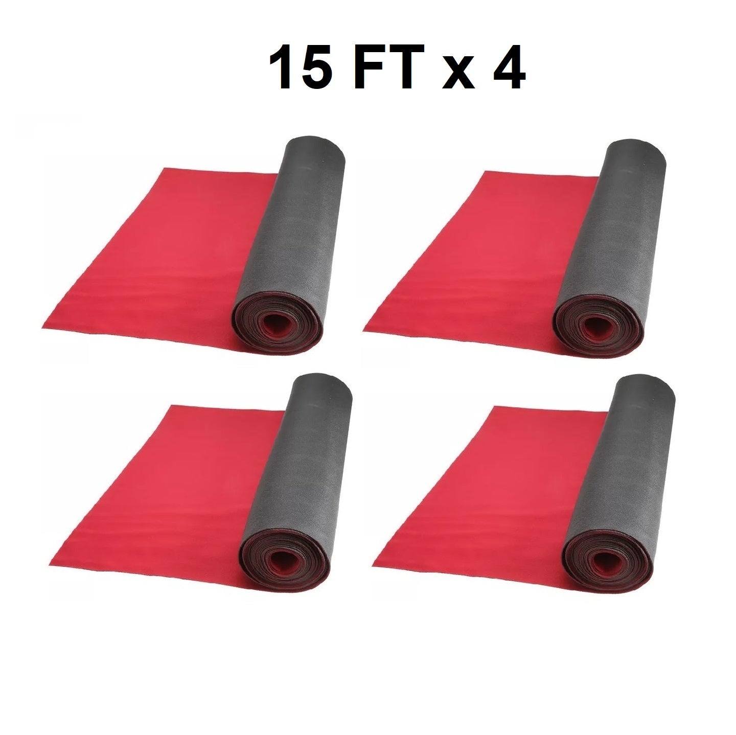 Neoprene Floor Runners 27" x 15' Red (4/pack)