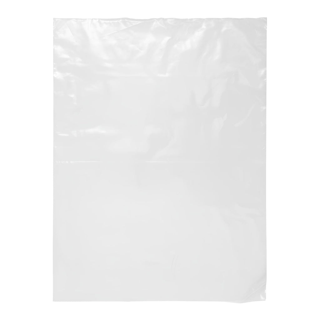 18" x 24" Open-End Food Grade Plastic Bags made of Low Density Polyethylene - Made in Canada