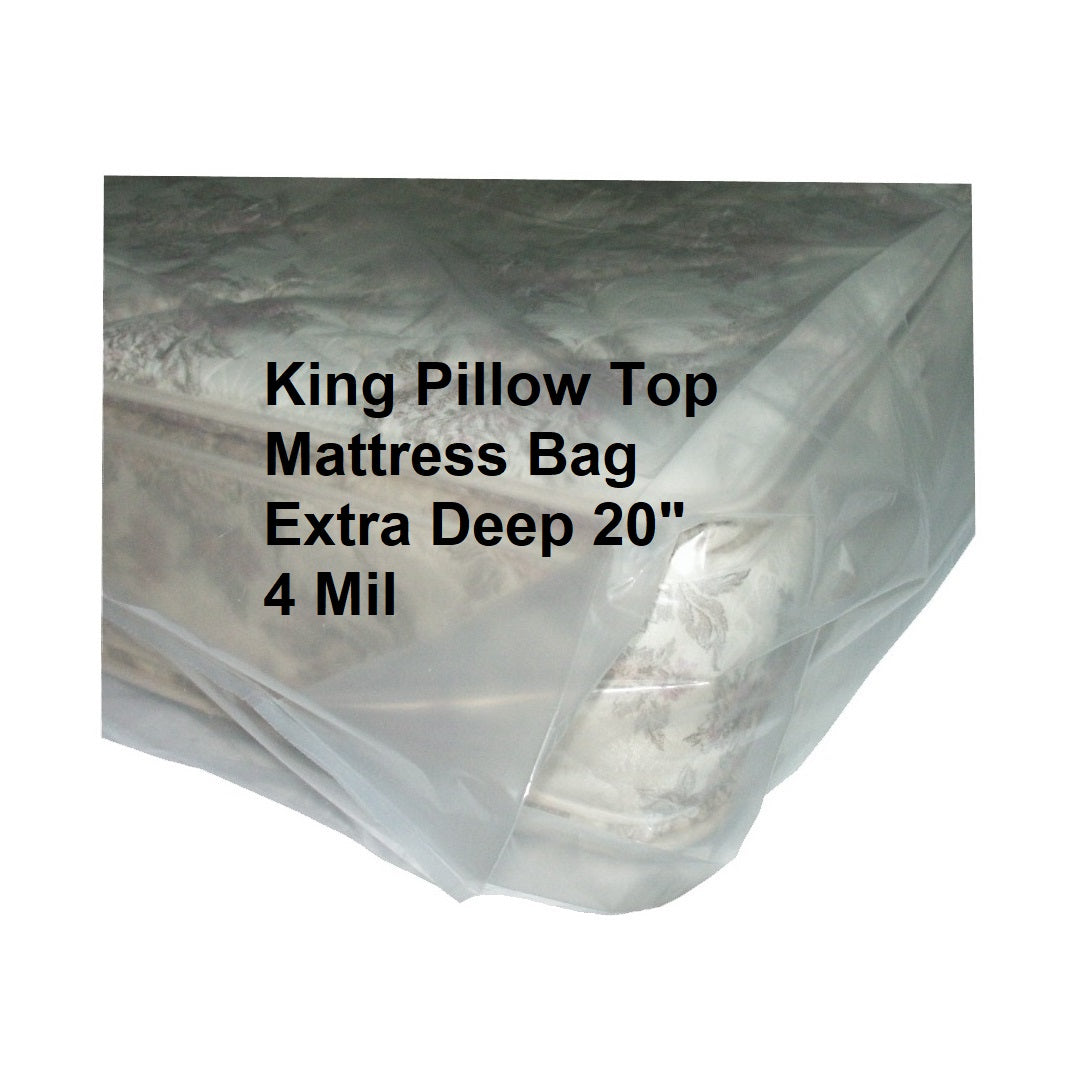 Super King mattress bags extra large and extra deep for high profile mattresses up to 20 inches thick, premium protection from dirt, dust, and rain while being moved or stored