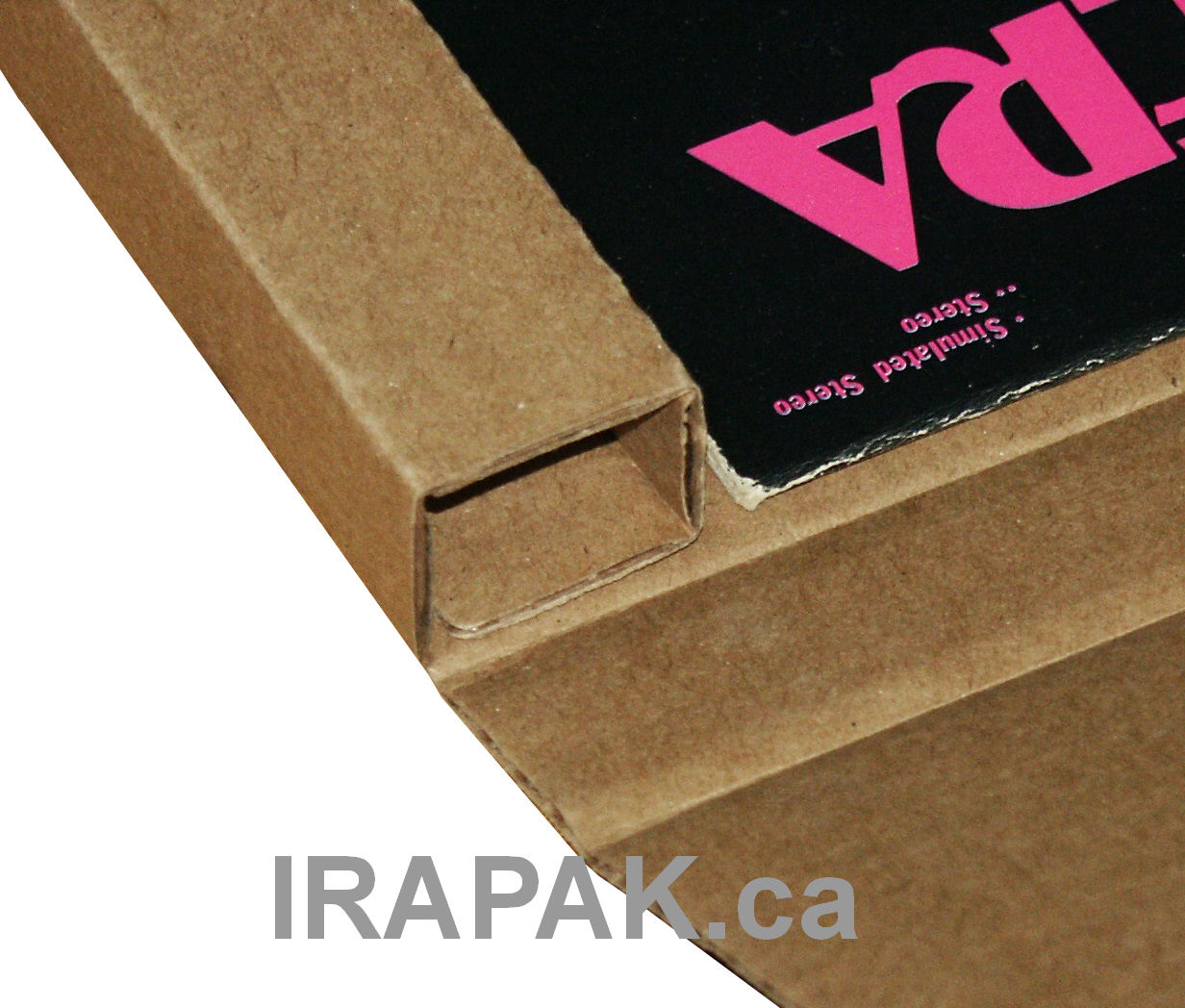 Vinyl record shipping boxes with reinforced edges for extra protection made from corrugated cardboard ect32 12.5 x 12.5 inch