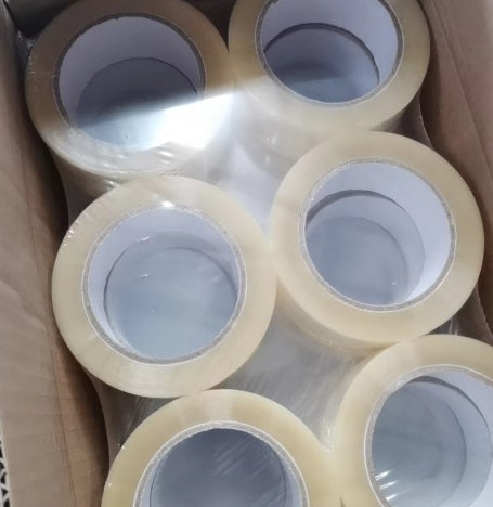 All purpose 2" packing tape for shipping, moving and many other applications
