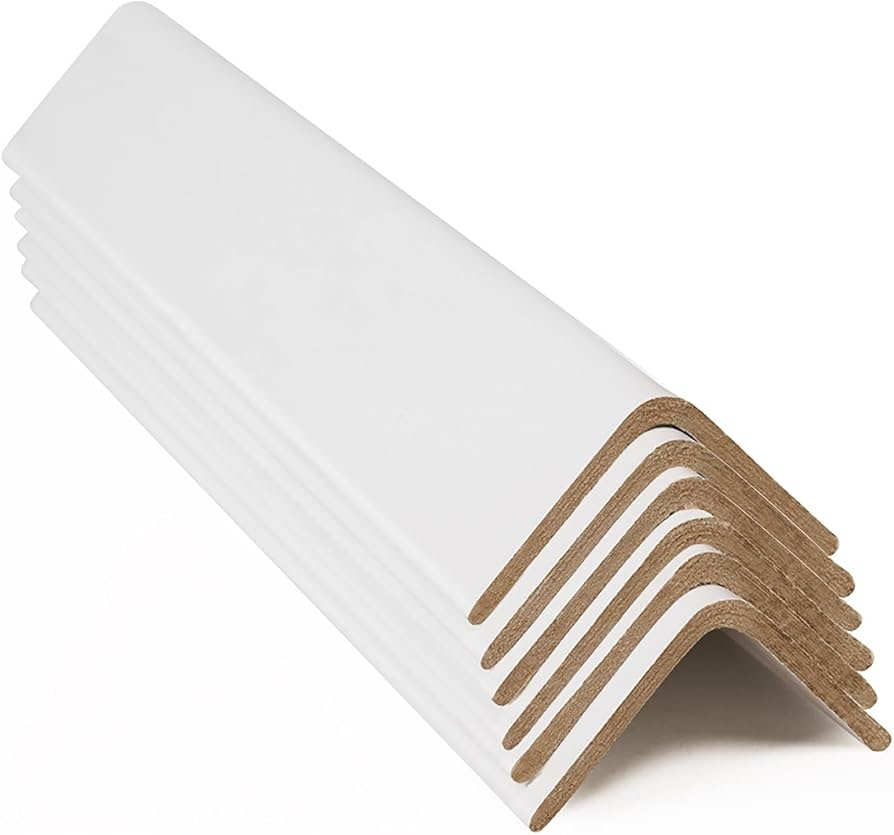 corner edge protectors to help stabilize and protect palletized cargo, boxes, preventing damage during transit and storage