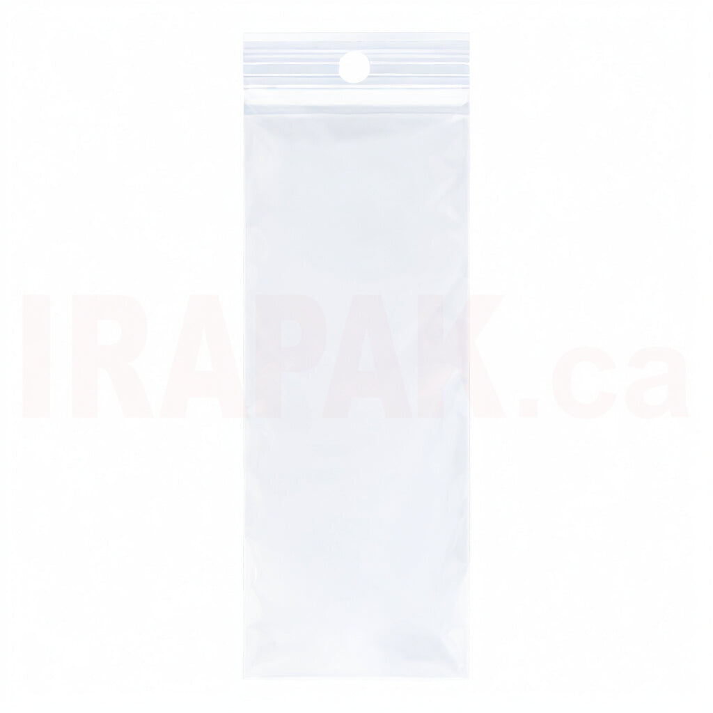 2" x 5" Reclosable Poly Bags 2 Mil Clear (1000/cs)