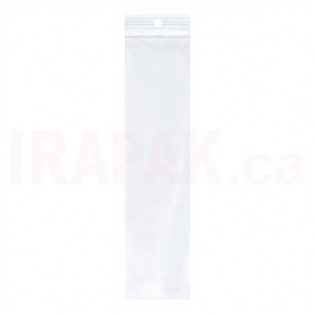 2" x 8" Reclosable Poly Bags 2 Mil Clear (1000/cs)
