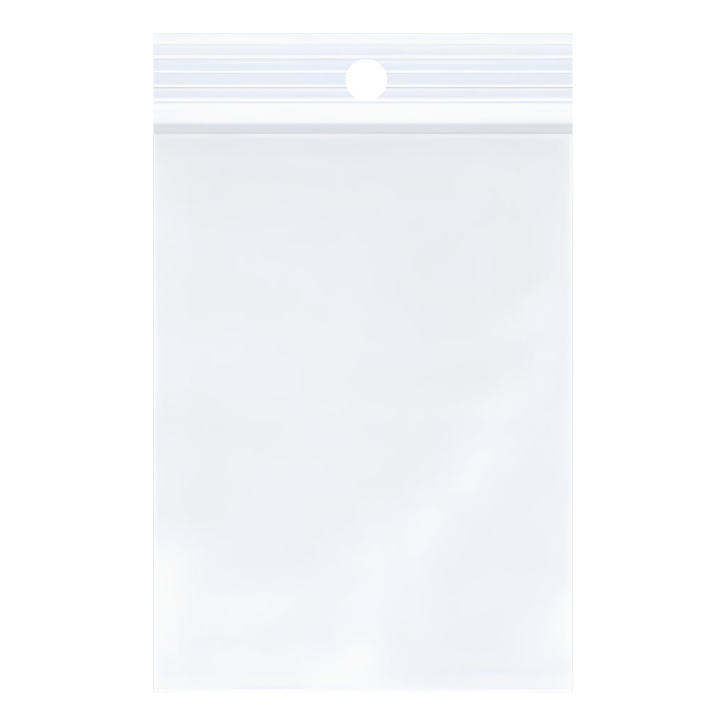 3" x 4" Reclosable Poly Bags 2 Mil Clear (1000/cs)