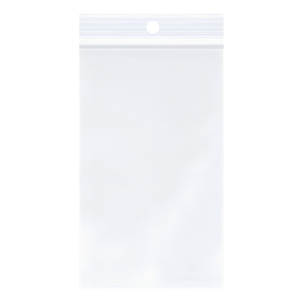 3" x 5" Reclosable Poly Bags 2 Mil Clear (1000/cs)