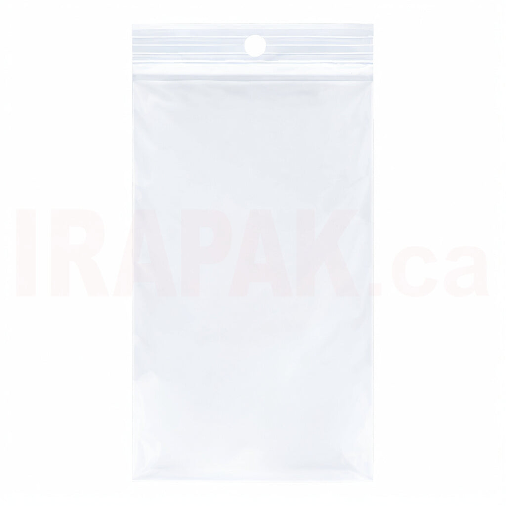 3" x 5" Reclosable Poly Bags 2 Mil Clear (1000/cs)