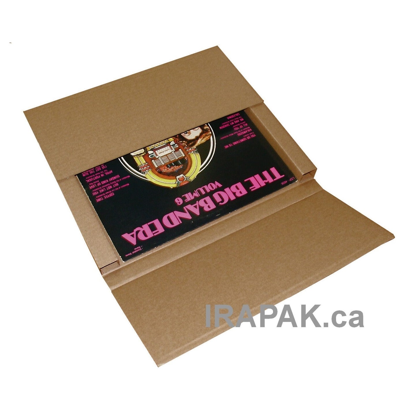 Vinyl record LP mailers shipping boxes, reinforced for safe and secure mailing 1 to 3 vinyl records