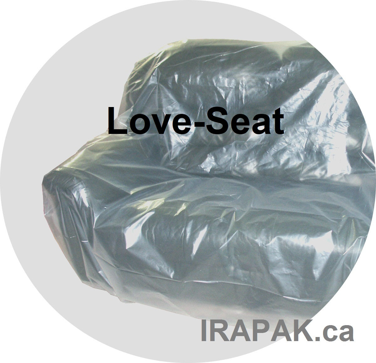 Furniture protector loveseat cover bags for moving and storage extra strong 4 mil clear polyethylene