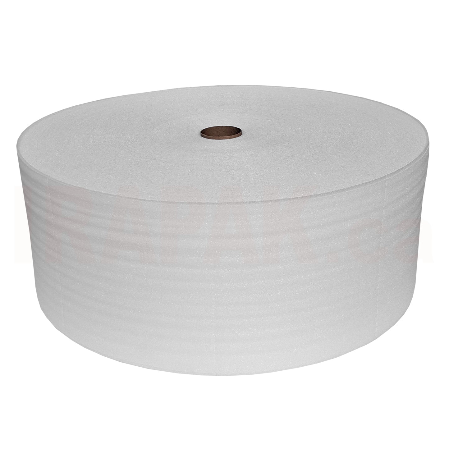 1/16" x 12" x 1250' polyethylene foam cushioning roll. Perforated every 12" for surface & shock protection.