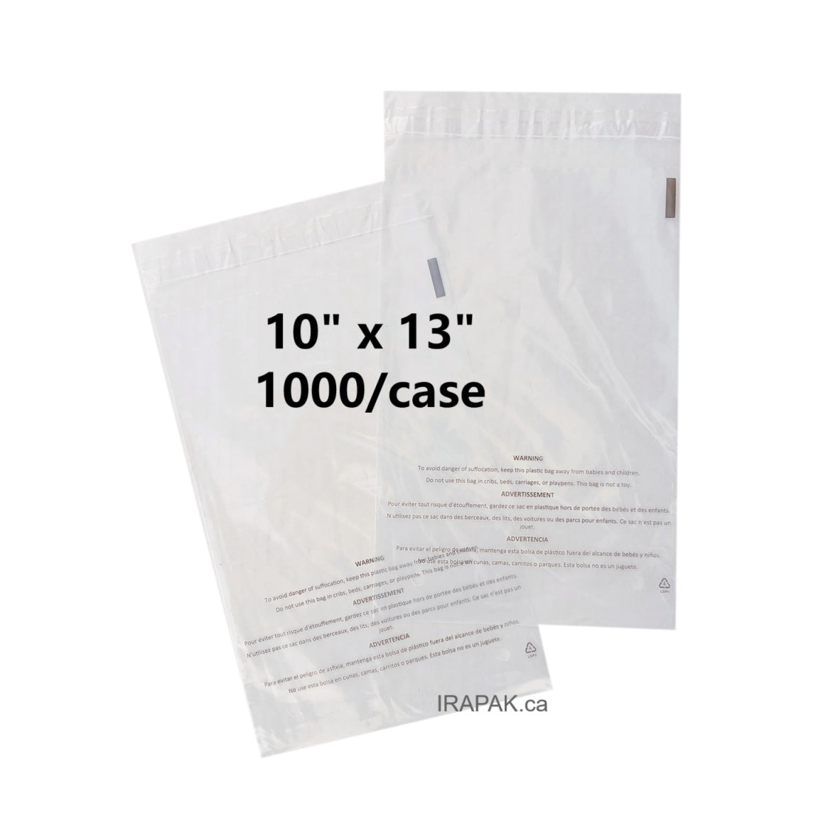 Suffocation warning bags for apparel textiles, and other small to medium size items with air hole for breathability
