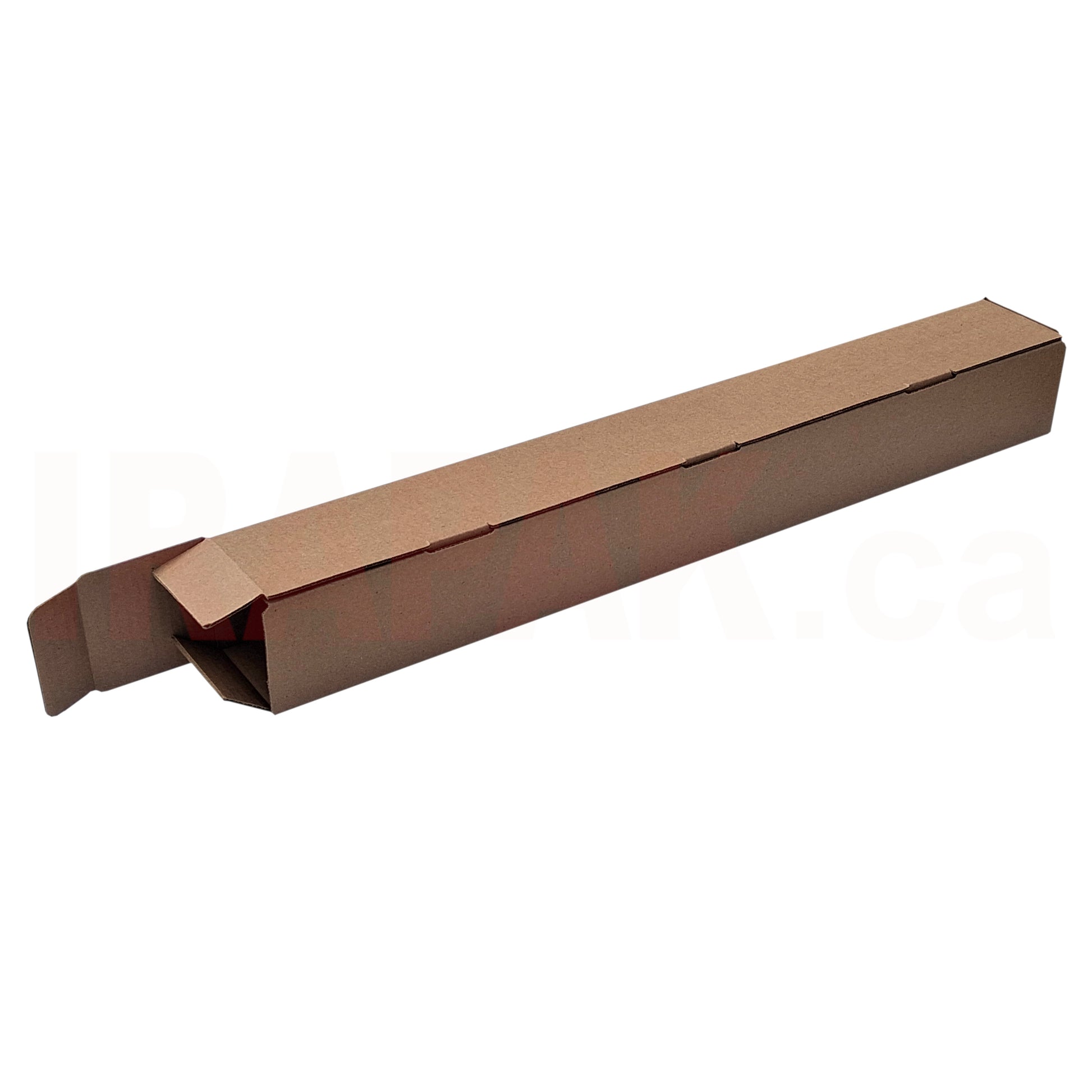 Twenty-five inch kraft square mailing tube for shipping posters and artwork.