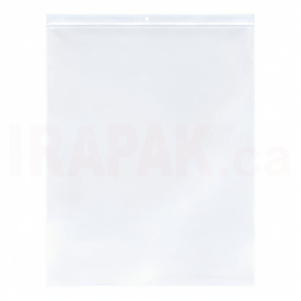 12" x 15" Reclosable Poly Bags 2 Mil Clear (1000/cs)