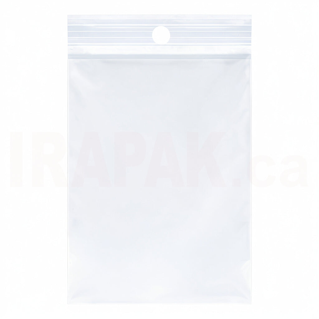 3x4 4 Mil clear heavy duty food grade poly ziplock bags 1000 pieces with hang hole for jewelry, screws, and parts
