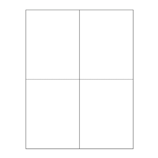 4.5" X 5.5" (4 Labels/Sheet) 100 Sheets