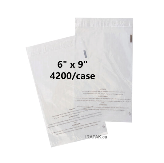 Small suffocation warning bags for apparel, kids clothing and other small items, easy to peel and seal closure