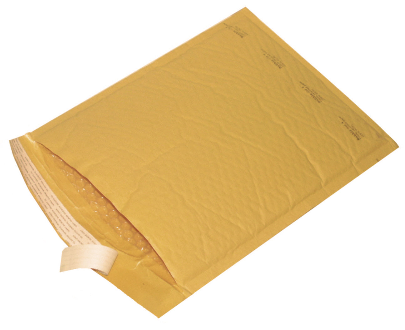 Durable brown kraft paper padded mailer envelope with shockproof bubble wrap lining for safe transit shipping
