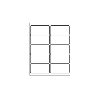 4" x 2" (10 Labels/Sheet) 300 Sheets
