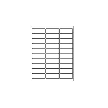 2.625" X 1" (30 Labels/Sheet) 300 Sheets