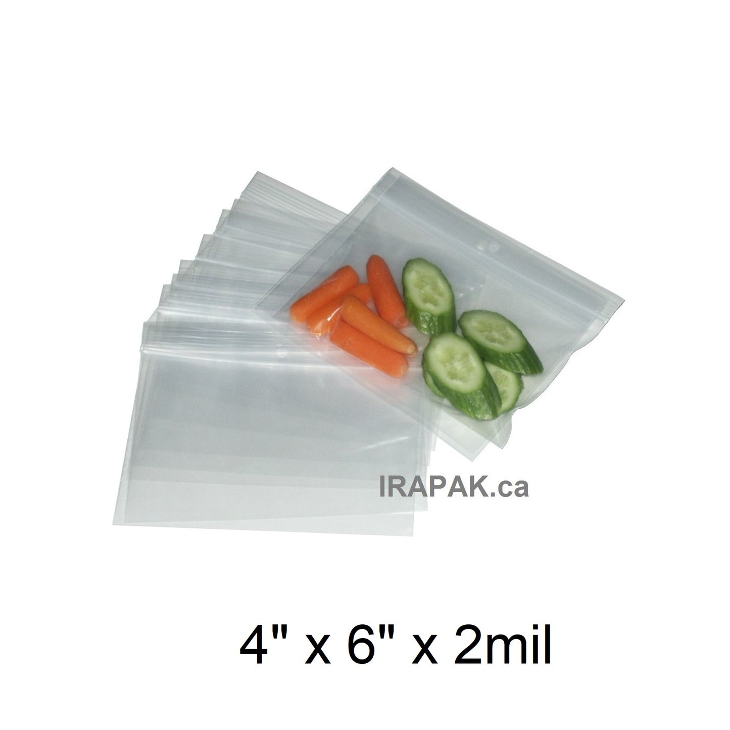 4" x 6" Reclosable Poly Bags 2 Mil Clear (1000/cs)